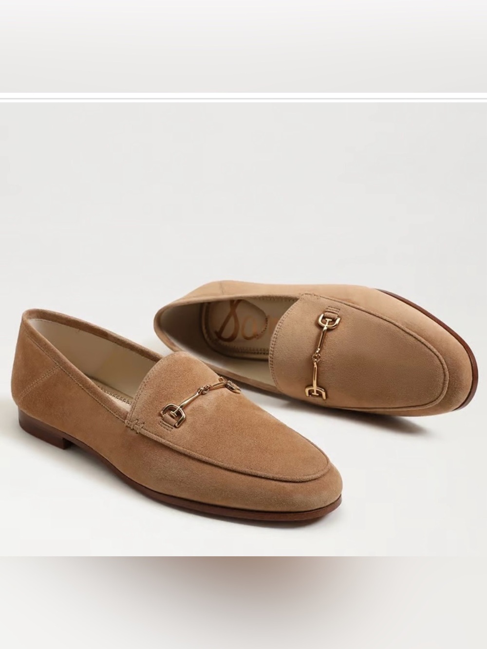 Sam Edelman women Loraine Bit Loafer Color: Cyprus Tan Suede size 7.5 like new